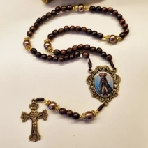 Terço Nossa Senhora Aparecida madeira