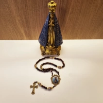 Terço Nossa Senhora Aparecida madeira