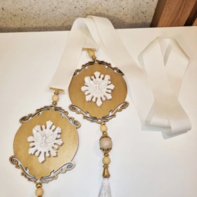 Escapulário de Porta Religioso Espírito Santo 