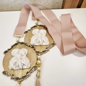 Escapulário de Porta Religioso Sagrada Família 