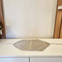 Caminho de Mesa Cetim Cinza